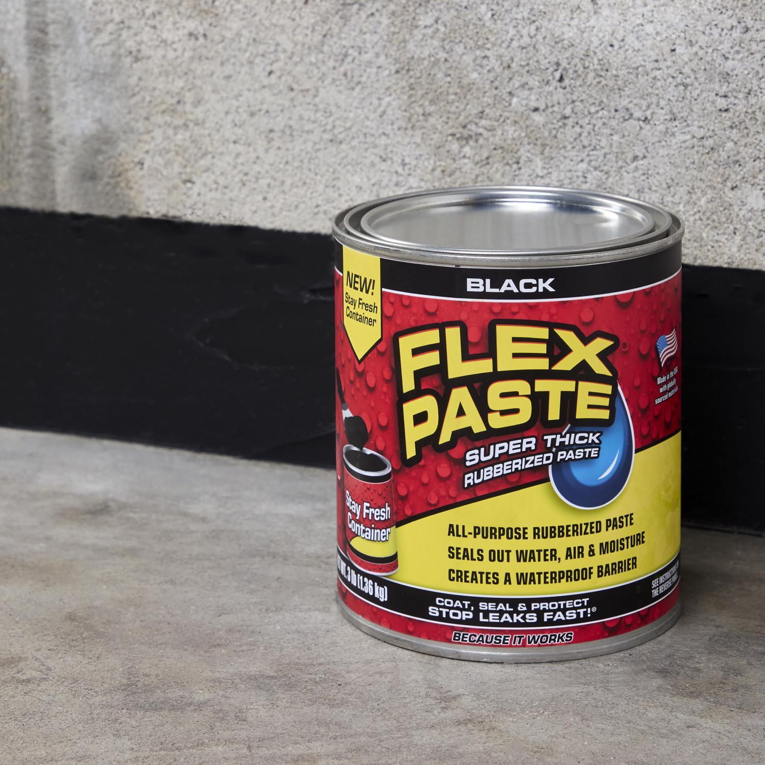 Flex Seal Family of Products Flex Paste Black Rubberized Paste 26 fl. oz.