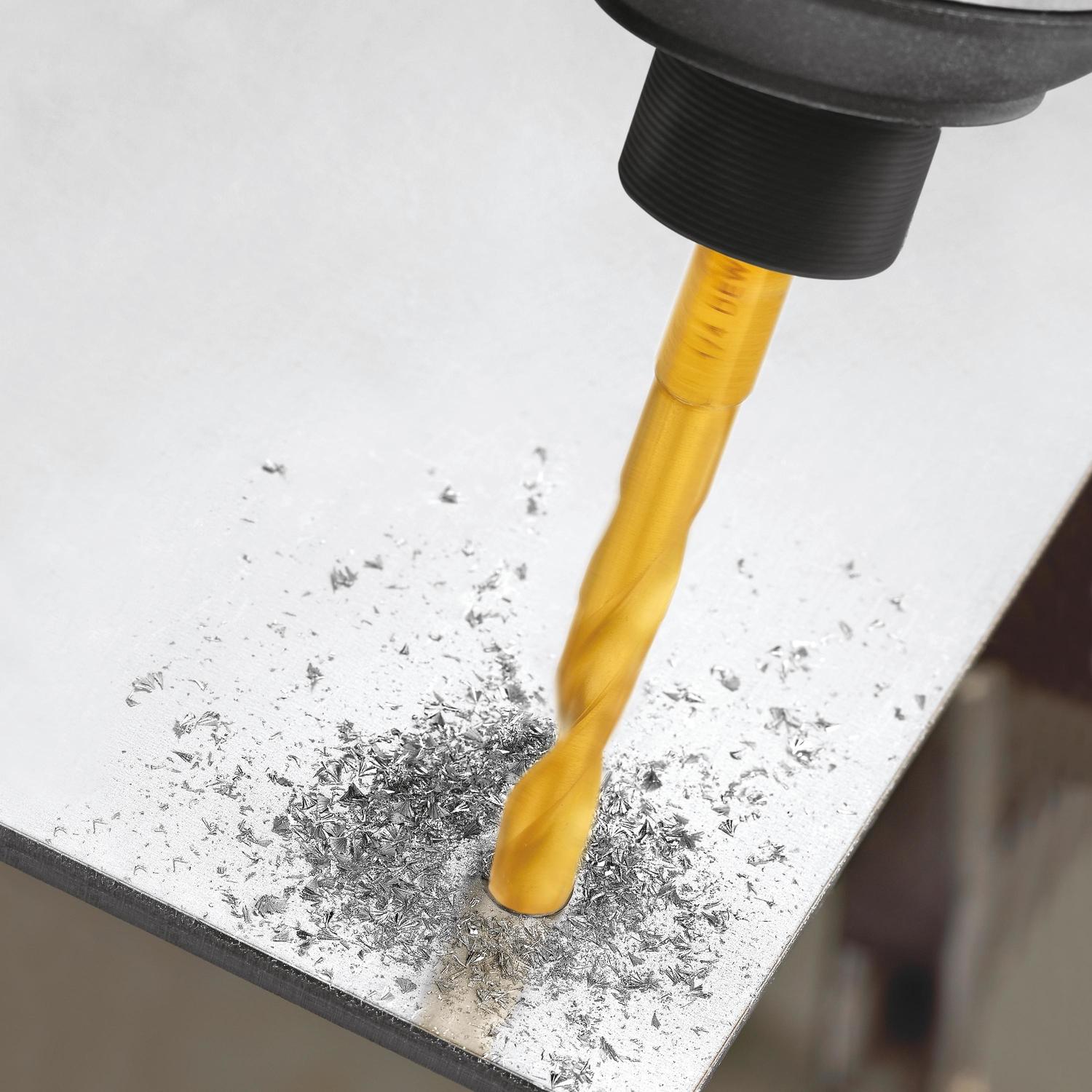 DeWalt Impact Ready 1/4 in. X 3-13/64 in. L High Speed Steel Drill Bit Quick-Change Hex Shank 1 pc