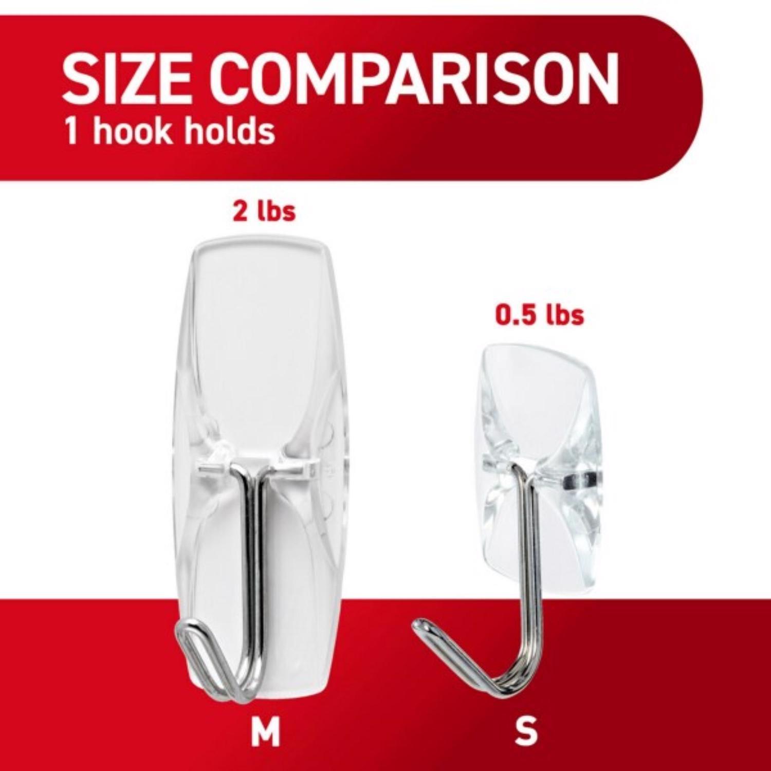3M Command Small Plastic Wire Hooks 1.62 in. L 1 pk
