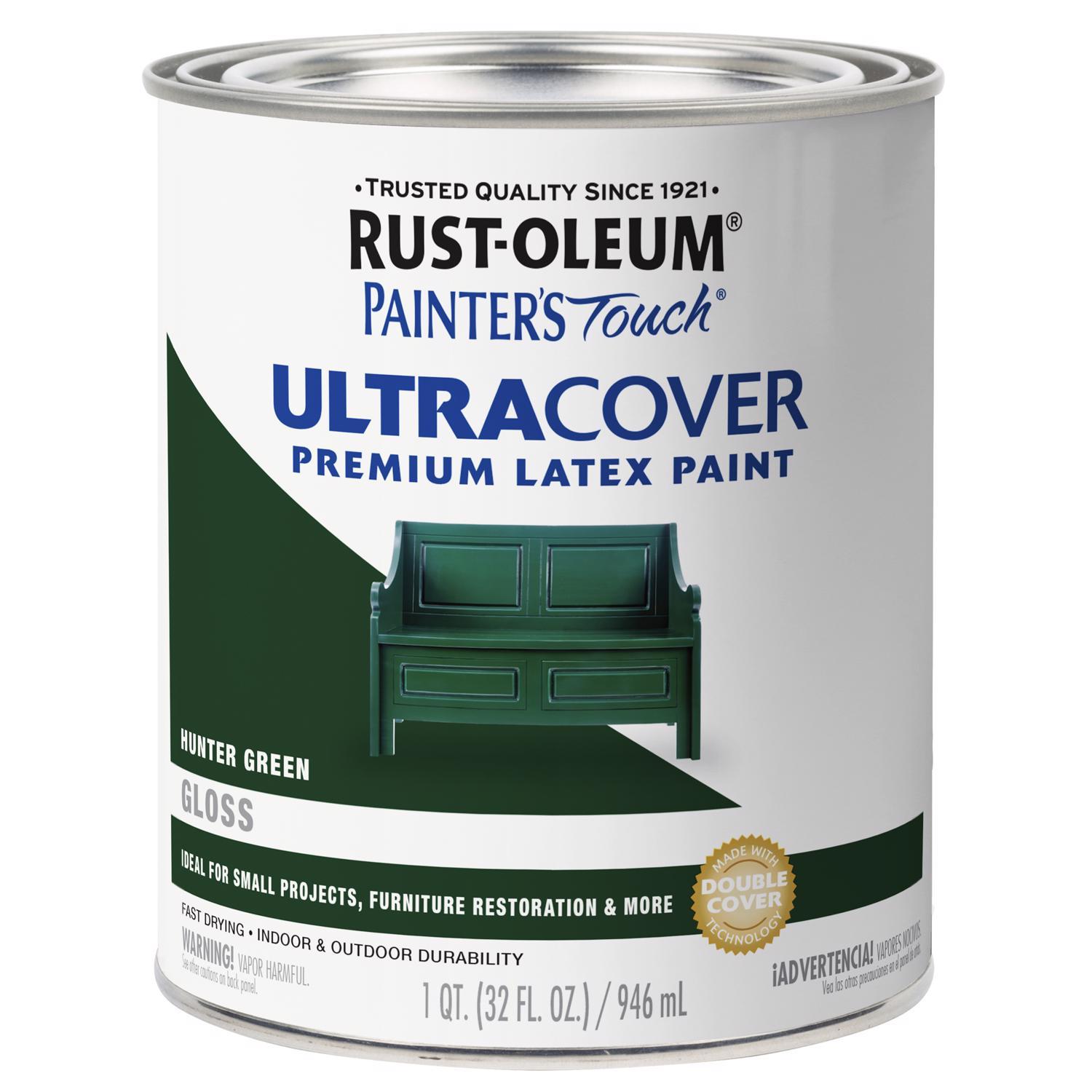 Rust-Oleum Painter's Touch Gloss Hunter Green Ultra Cover Paint Exterior and Interior 1 qt