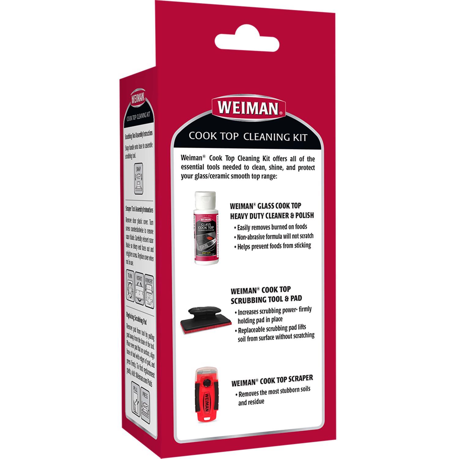 Weiman No Scent Cooktop Cleaner Starter Kit 1 box Sponge
