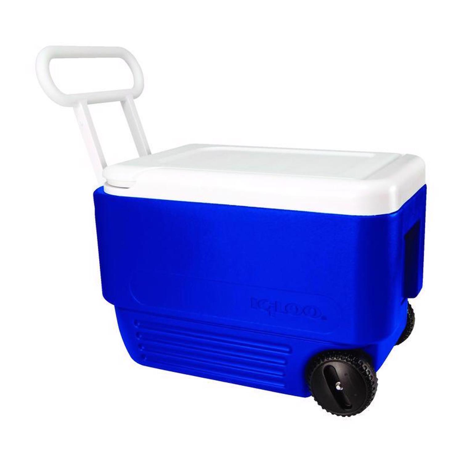 Igloo Wheelie Cool Blue 38 qt Cooler