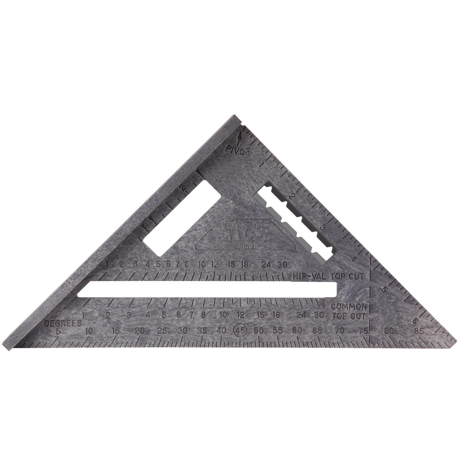 Ace 7 in. L X 10 in. H Plastic Rafter Angle Square