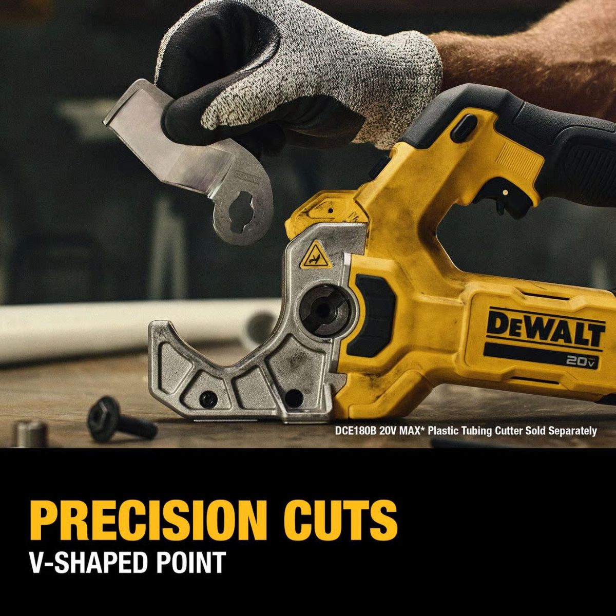 DeWalt 20V MAX XR 2 in. Plastic Pipe and Tubing Cutter Black/Yellow 1 Piece