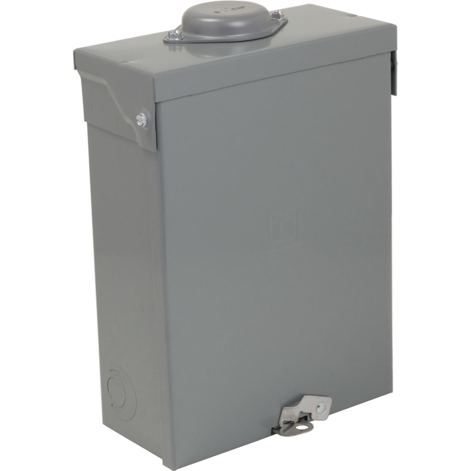 Square D HomeLine 100 amps 120/240 V 6 space 12 circuits Wall Mount Main Lug Load Center