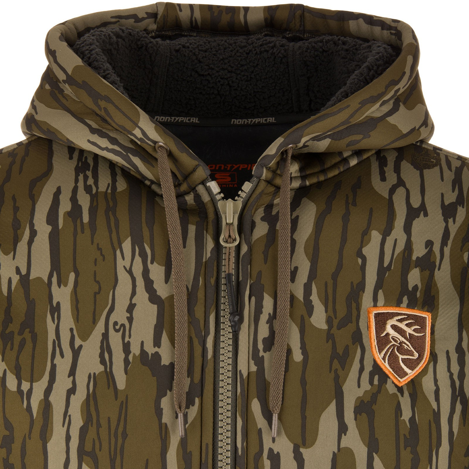 Drake Non-Typical Full Zip Hoodie Bottomland 3XL