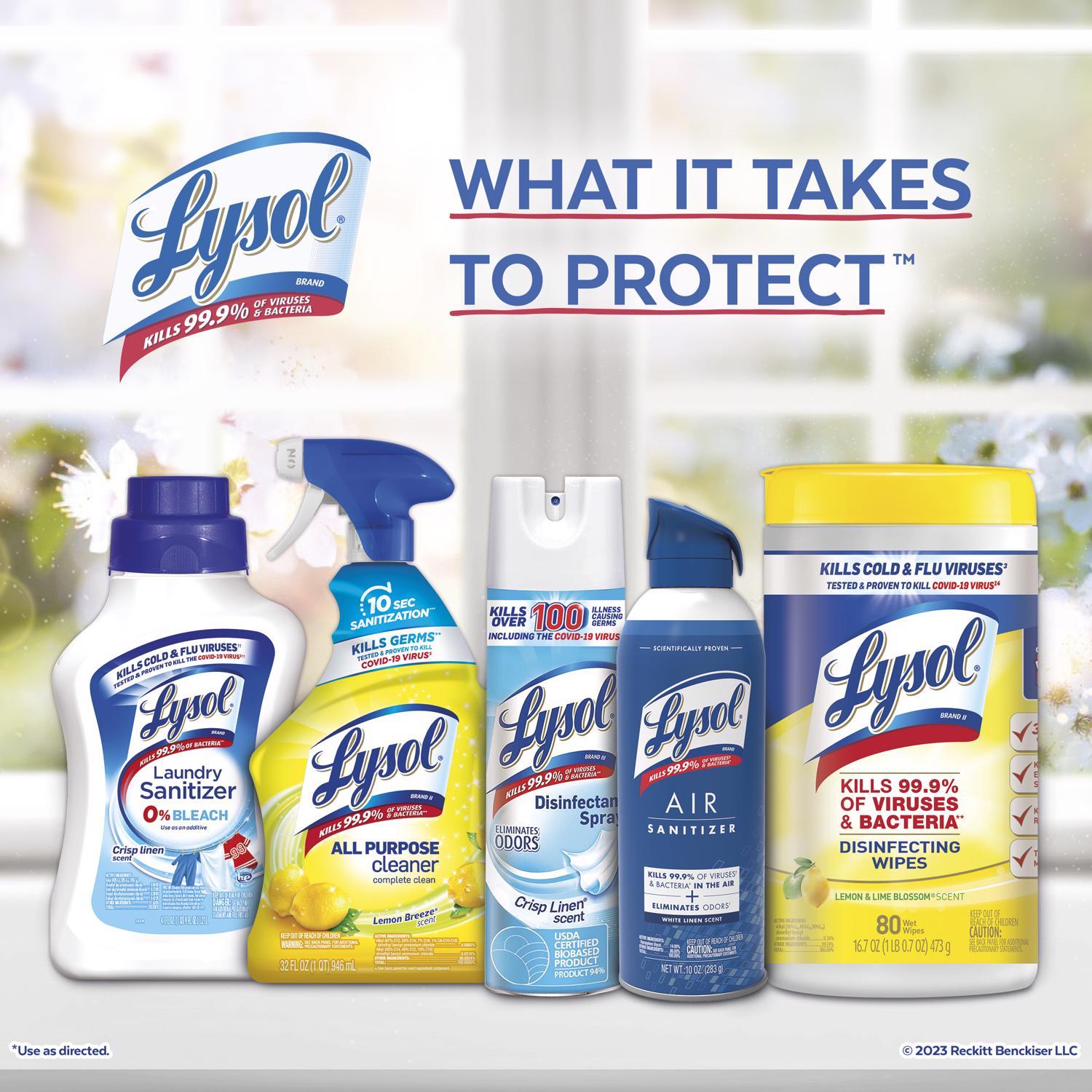 Lysol Fiber Weave Disinfecting Wipes 80 pk