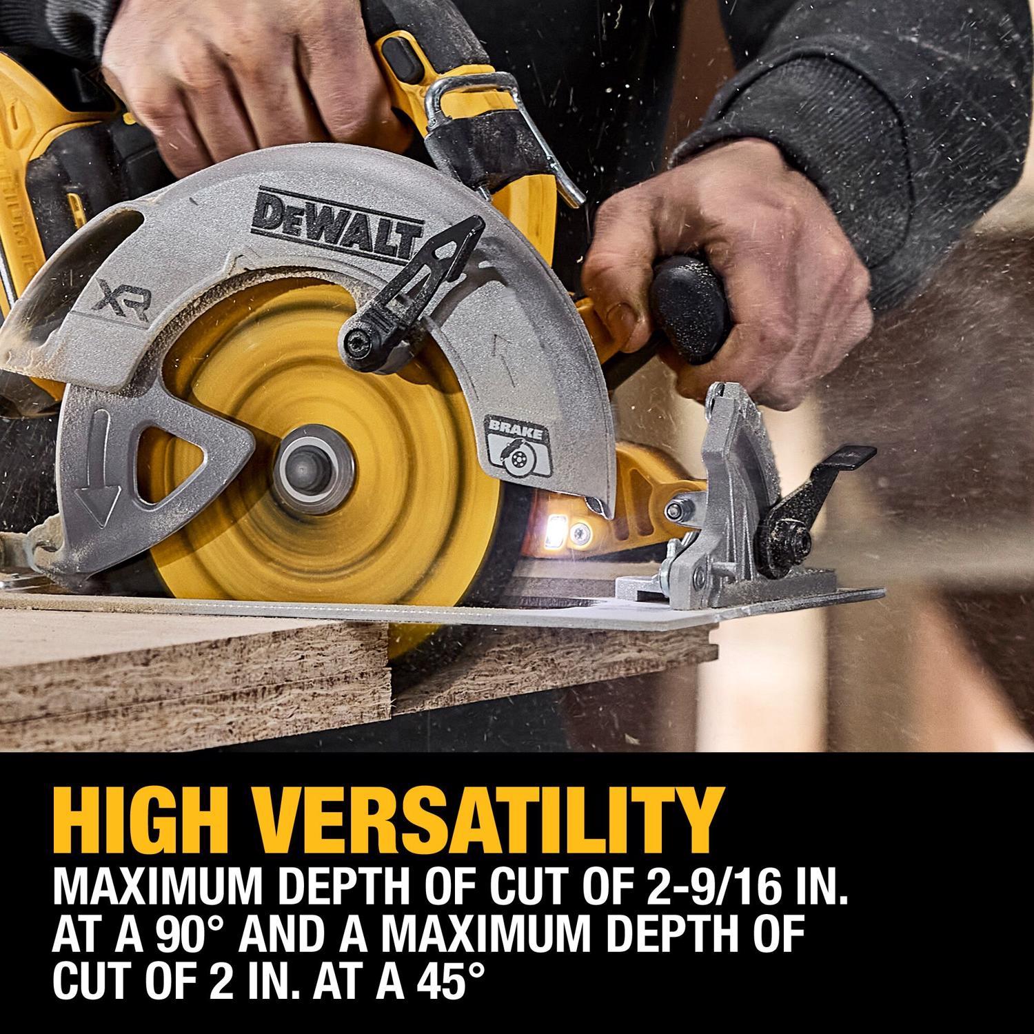 DeWalt 20V MAX XR 7-1/4 in. Cordless Brushless Circular Saw with Brake Tool Only