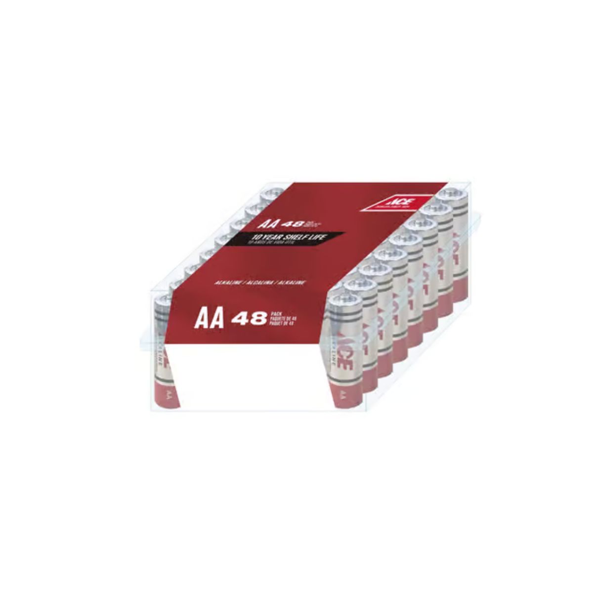 Ace AA Alkaline Batteries 48 Pack Boxed
