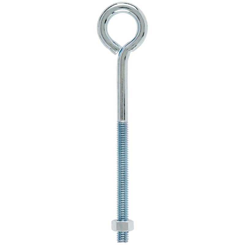 Hampton 5/16 in. X 6 in. L Zinc-Plated Steel Eyebolt Nut Included