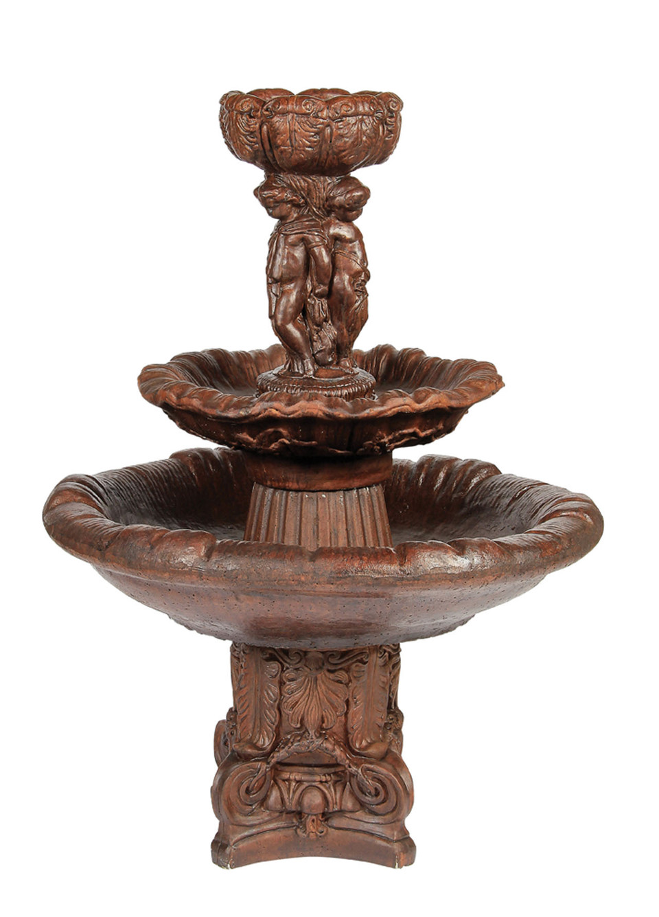 Fountain Cherubs 2-Tier w/Bowl