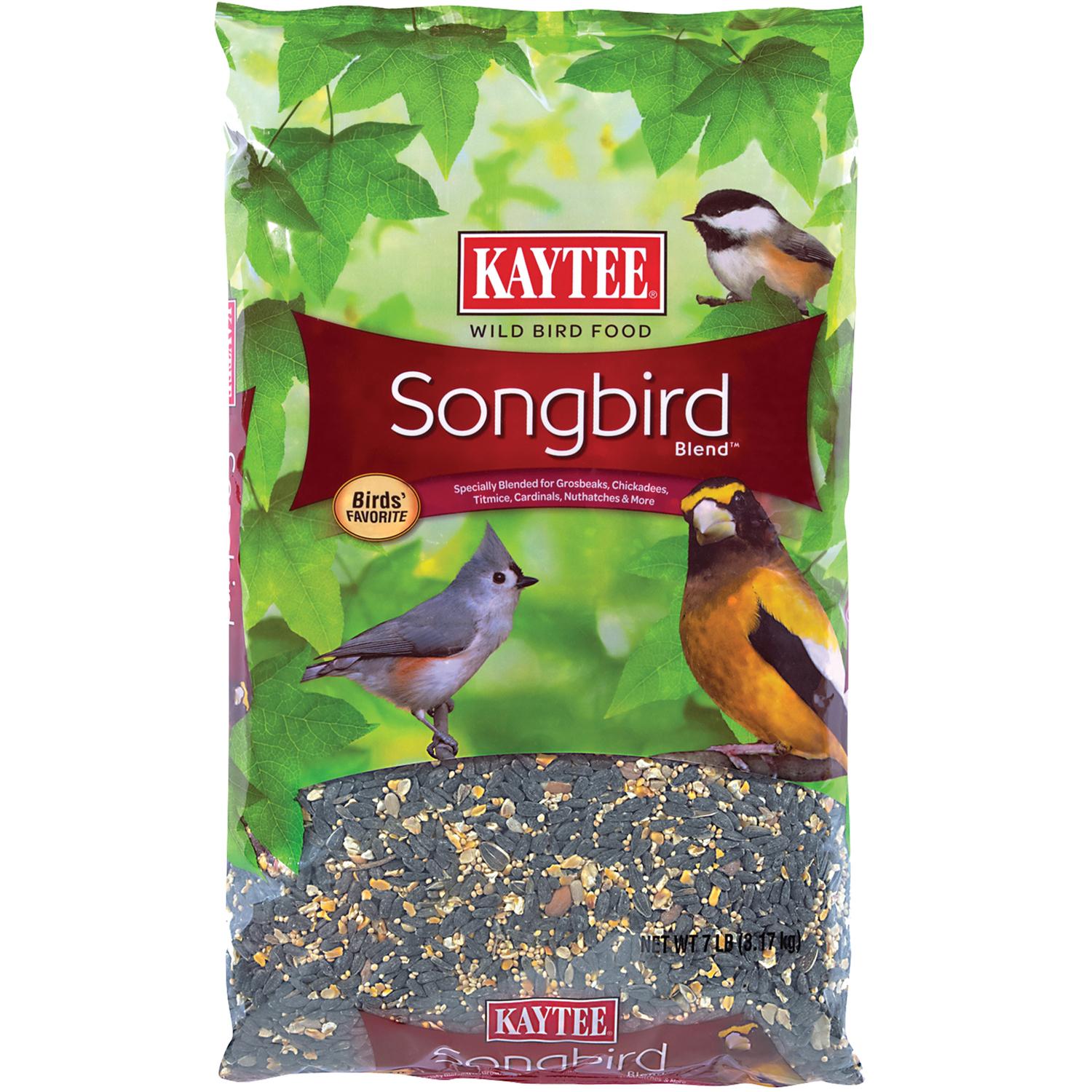 Kaytee Songbird Blend Songbird Black Oil Sunflower Seed Wild Bird Food 7 lb