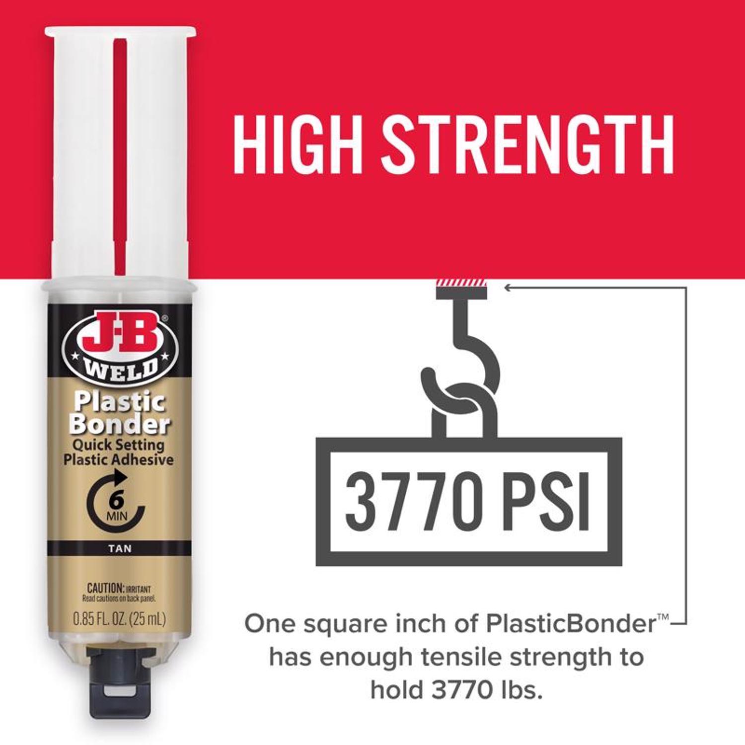 J-B Weld High Strength Plastic Bonder Liquid 0.85 oz