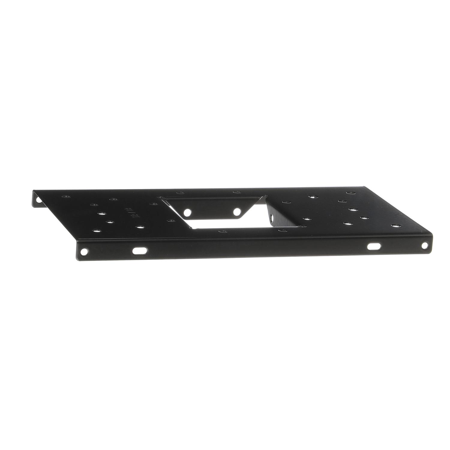 Architectural Mailboxes Black Steel Mailbox Mounting Board.060 Ga. 12.875 in. L