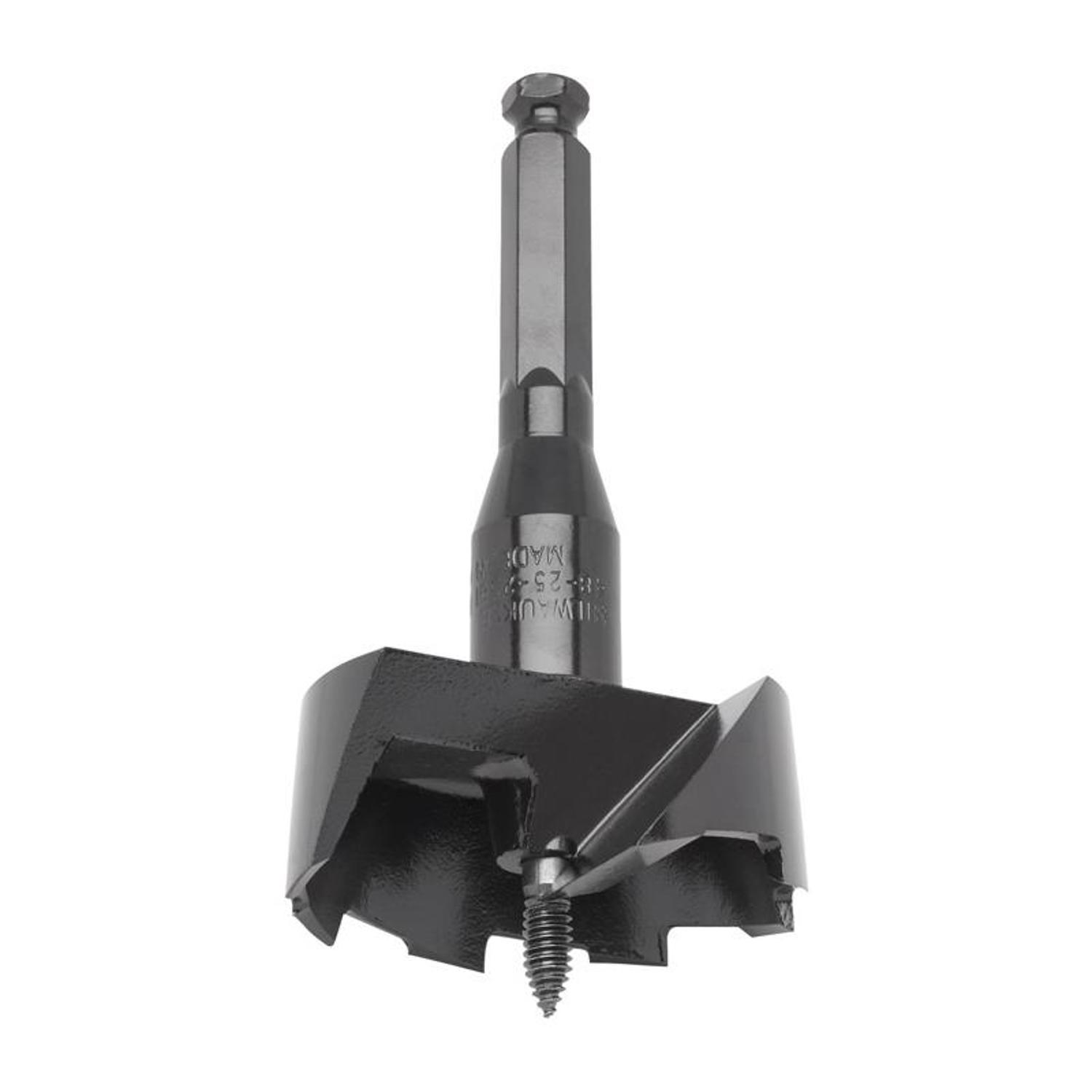 Milwaukee 2-9/16 in. X 6 in. L Heat-Treated Steel Self-Feed Drill Bit Hex Shank 1 pc