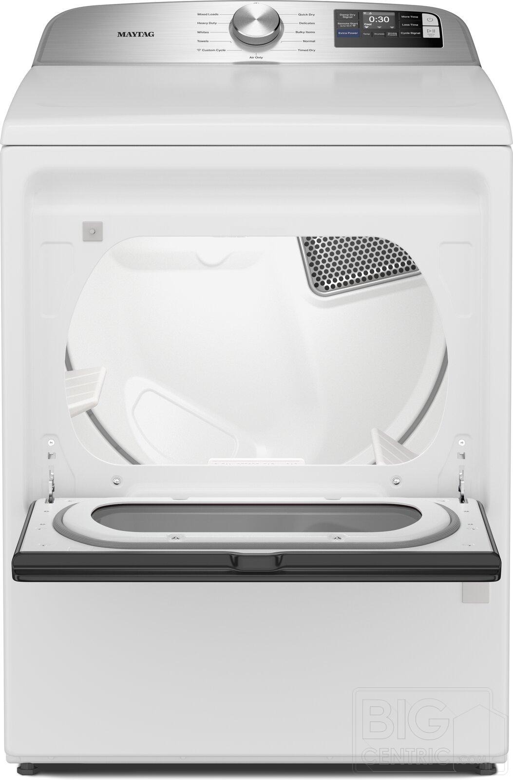 Maytag - 7.4 Cu. Ft. Smart Electric Dryer with Extra Power and Advanced Moisture Sensing - White