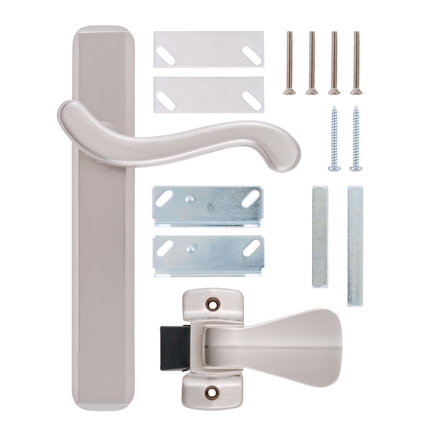 Ace Satin Nickel Silver Metal Screen Storm Door Latch 1 pk