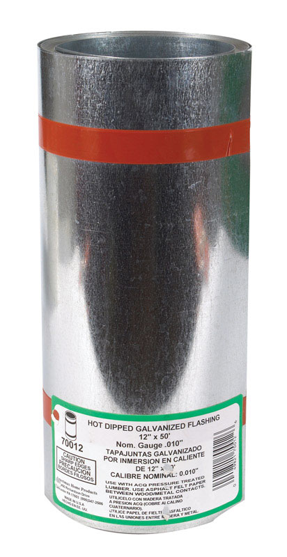 Amerimax Galvanized Steel Roll Valley Flashing Silver 12in. H x 50in. L x 12in. W Roof Flashi