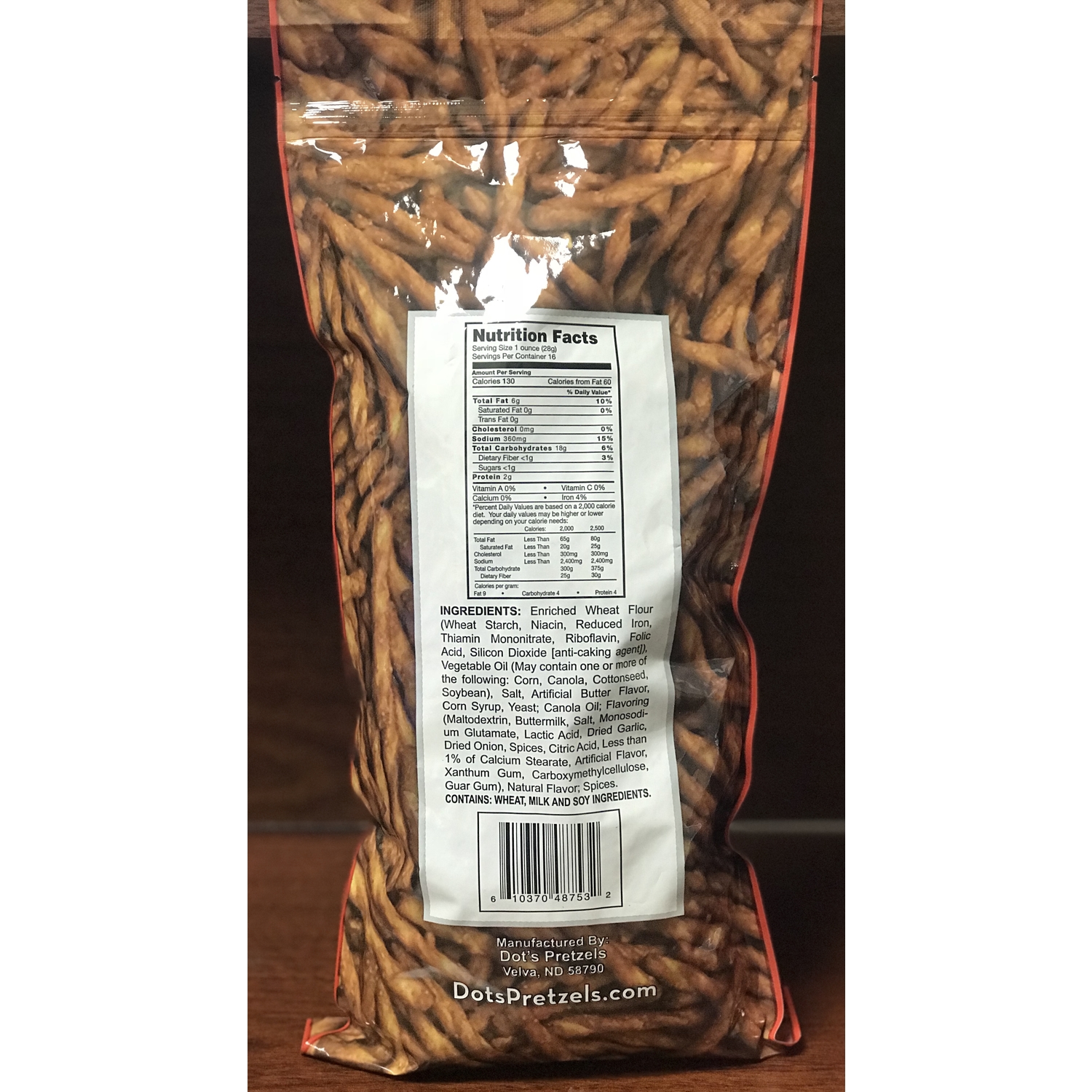 Dot's Homestyle Original Pretzels 16 oz Bagged