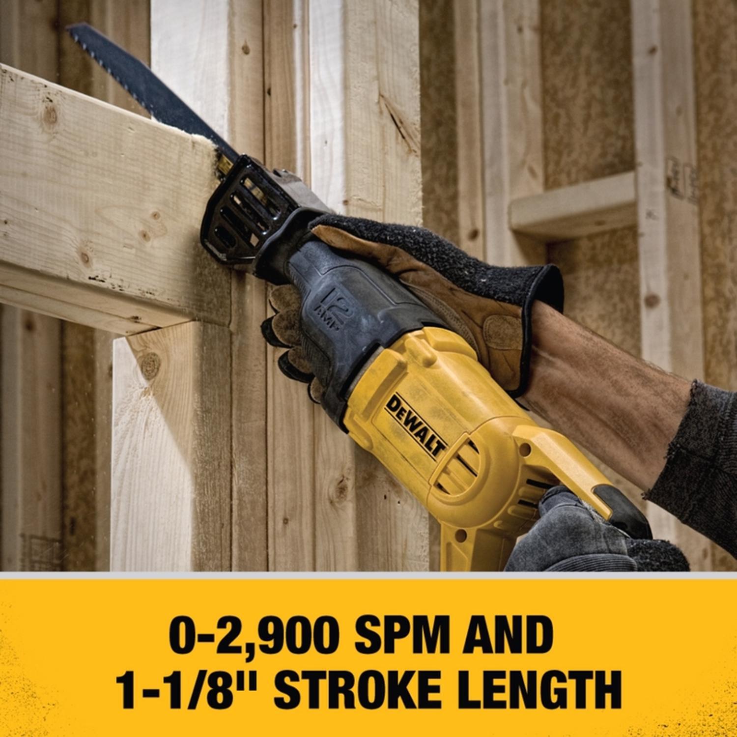 DeWalt 12 amps Corded Brushed Reciprocating Saw Tool Only
