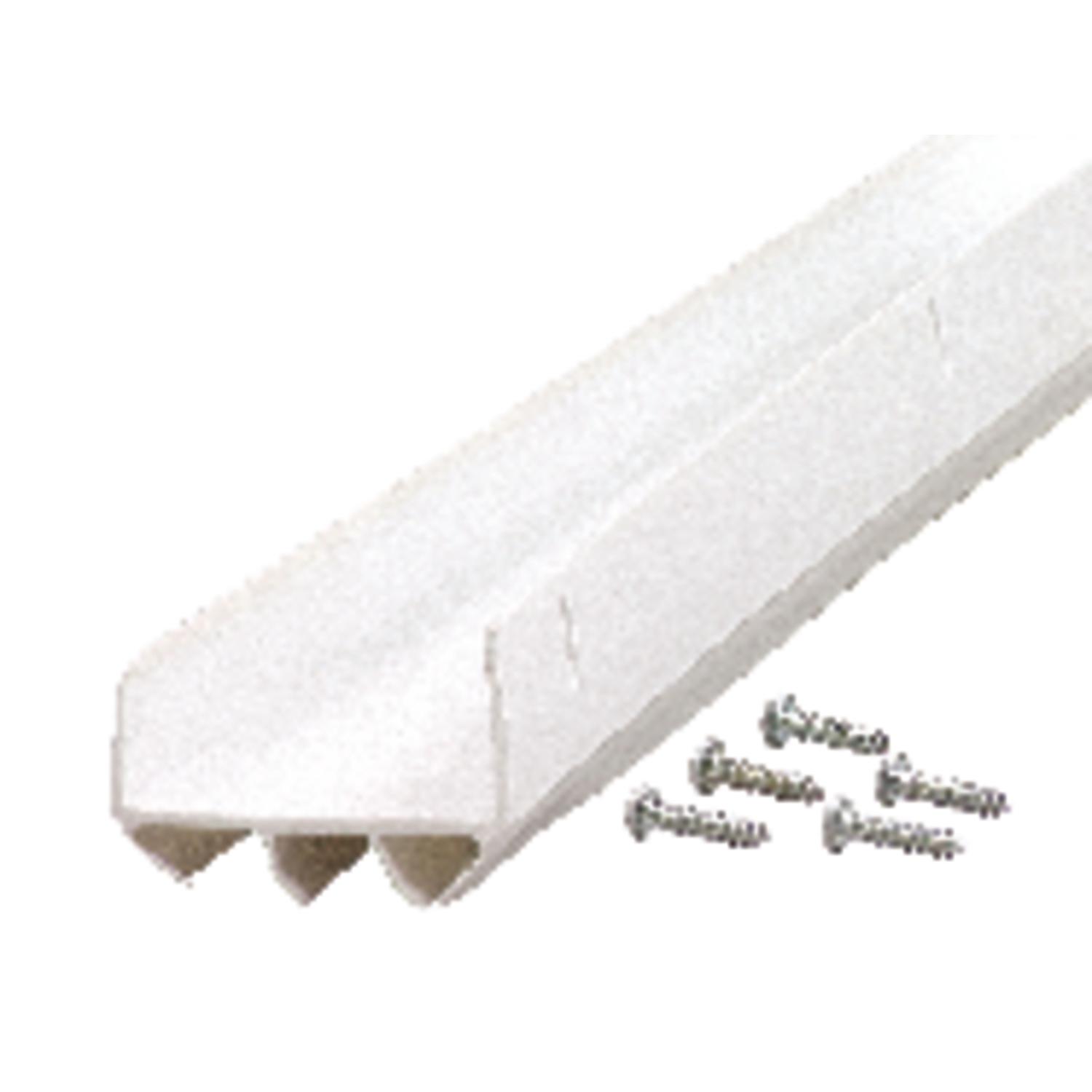 M-D White Vinyl Door Set Seal For U-shaped 36 in. L X 1-3/4 in.