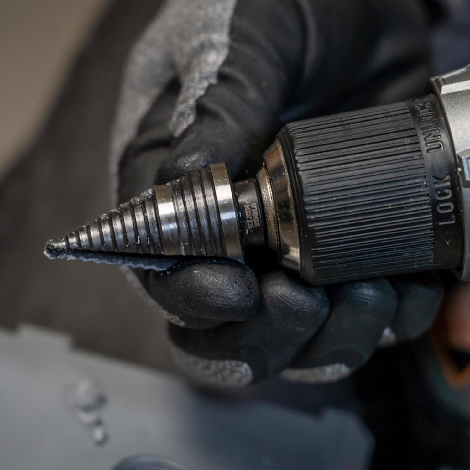 Klein Tools 3.15 in. L High Speed Steel Step Drill Bit Hex Shank 1 pc