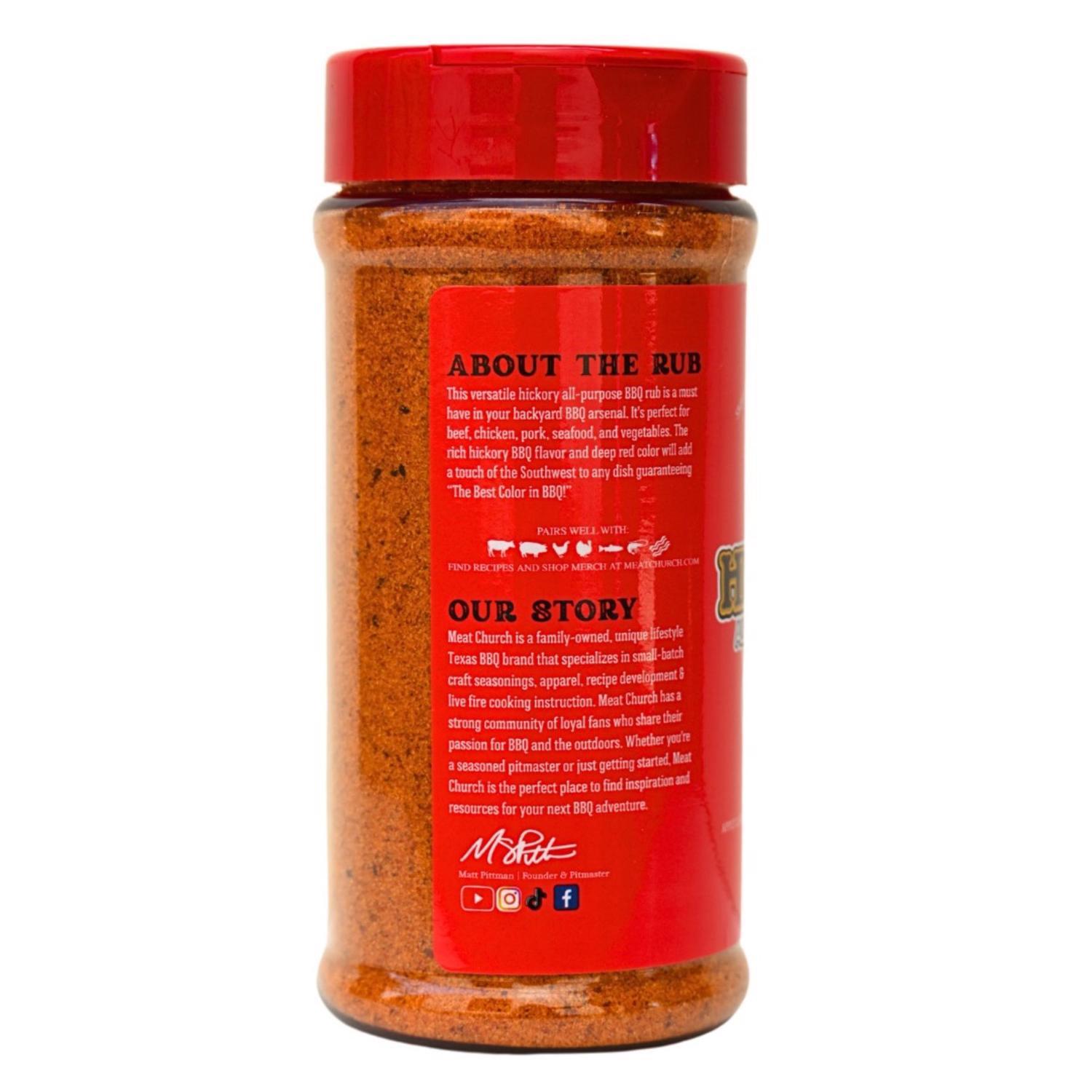 Meat Church Hickory All-Purpose HICKORY BBQ Rub 12.5 oz.