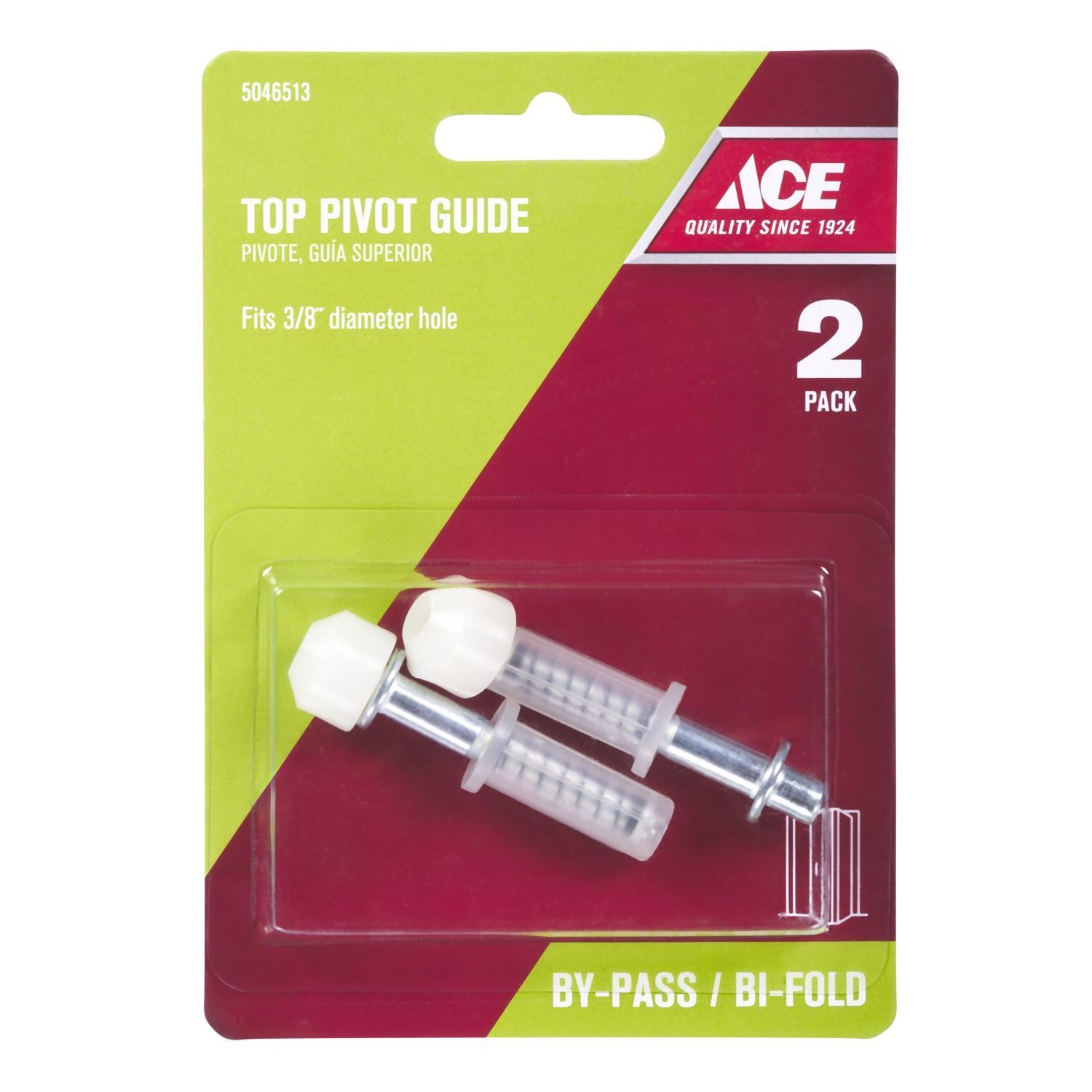 Ace 5/8 in. D White Plastic/Steel Bi-fold Door Pivot 1 pc