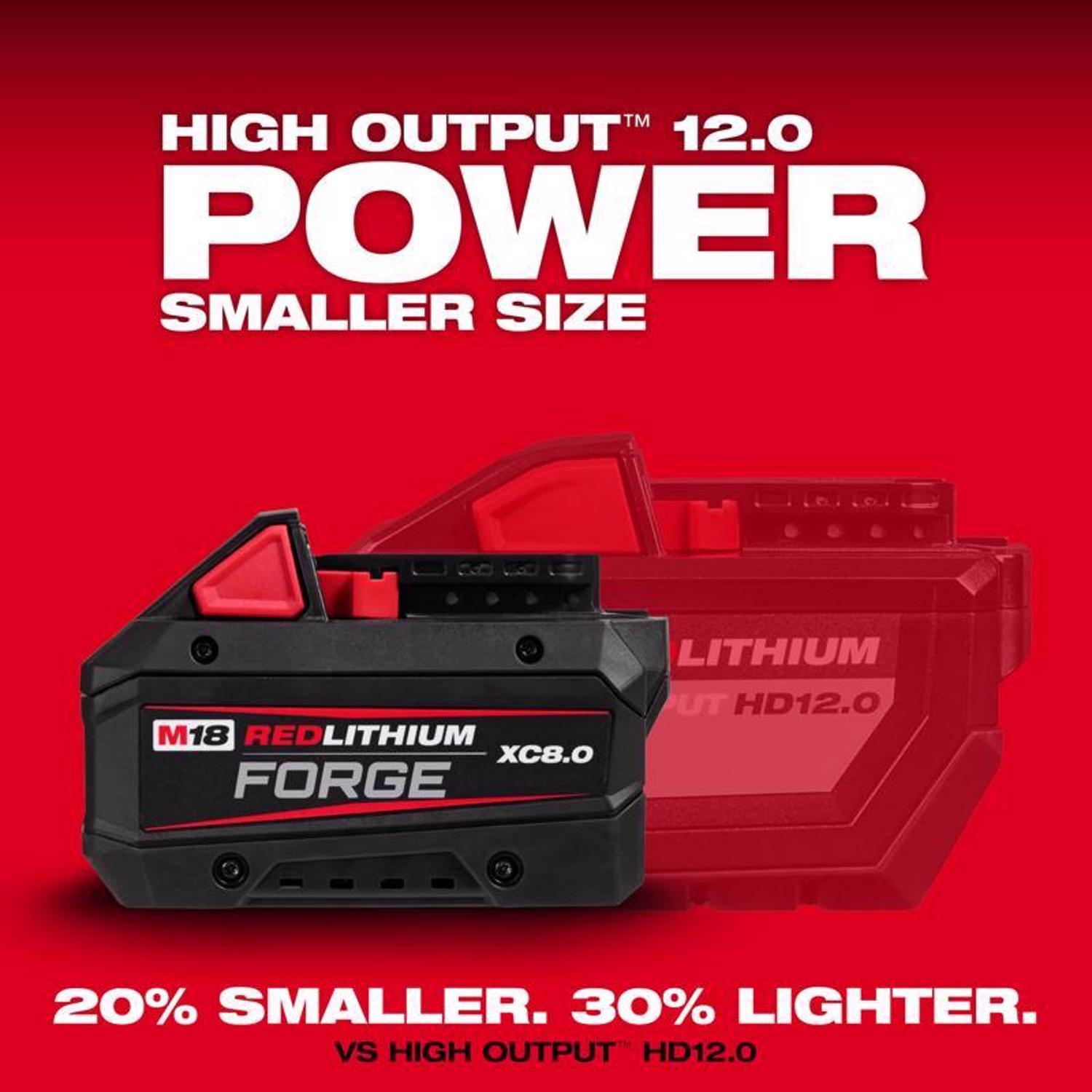 Milwaukee M18 RedLithium Forge 8 Ah Lithium-Ion XC8.0 Battery Pack