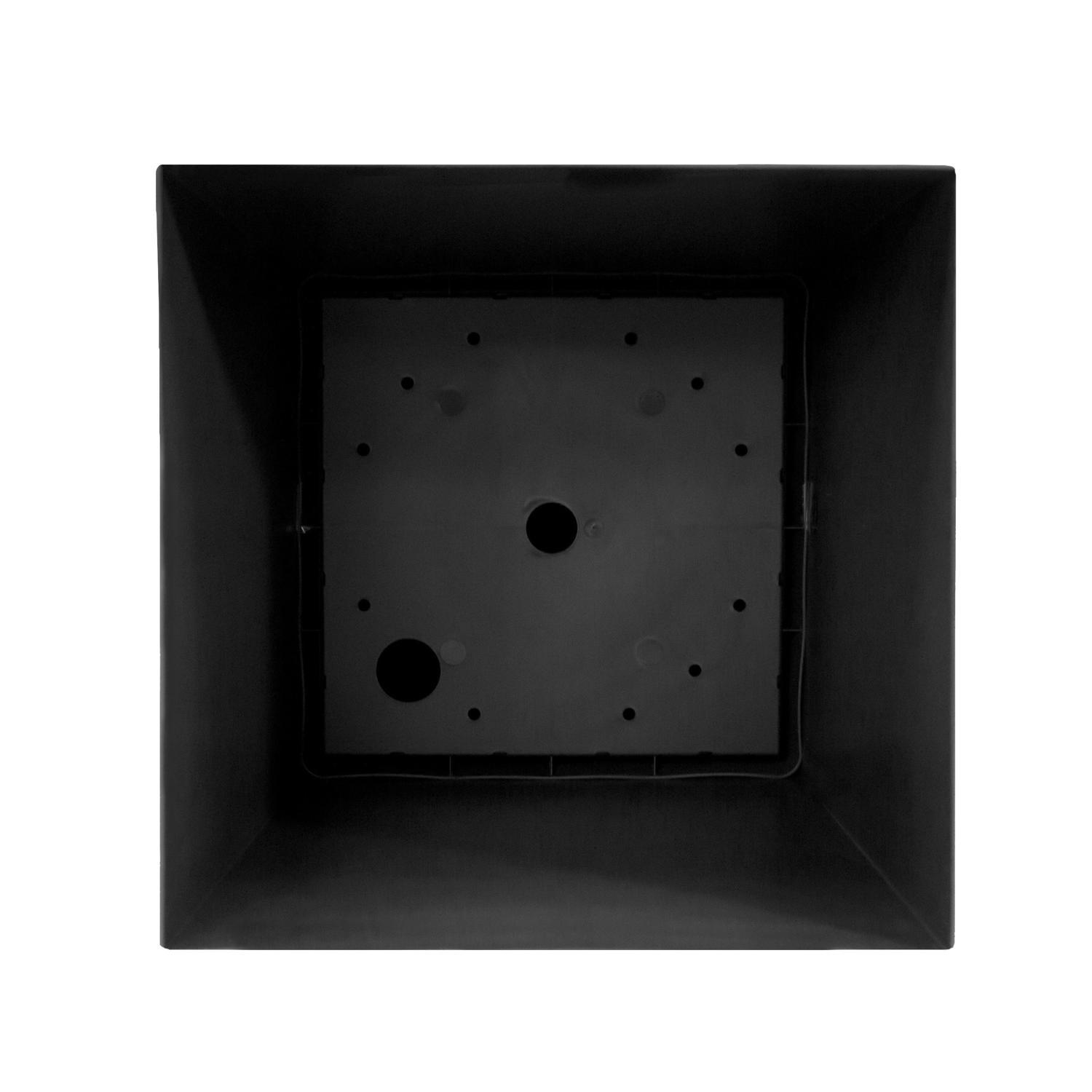 Bloem Finley 20 in. H X 11.5 in. W X 11.5 in. D Plastic Tall Finley Planter Black