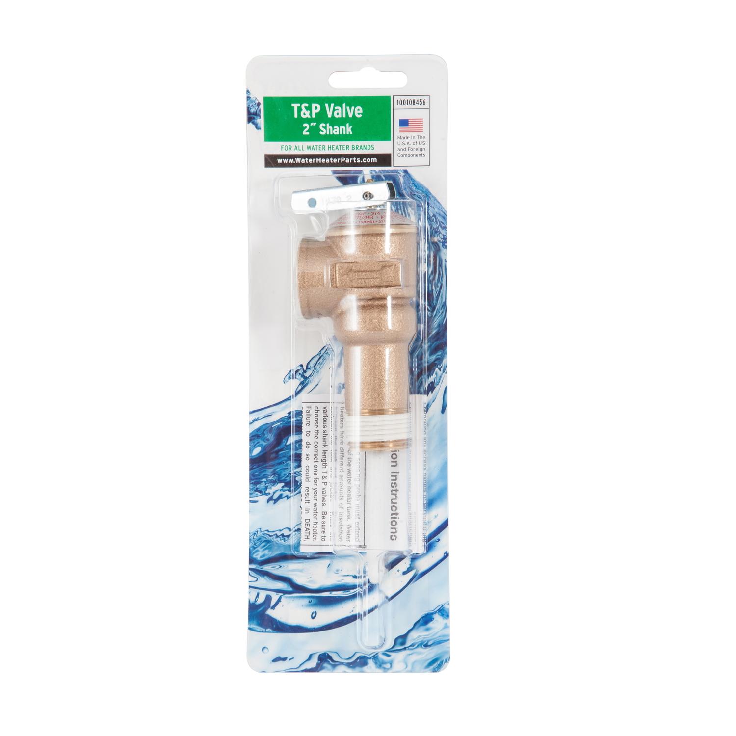 Reliance 3/4 in. MNPT Brass Temperature and Pressure Relief Valve 1 pc
