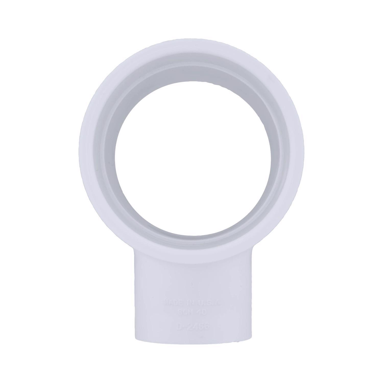 Charlotte Pipe Schedule 40 1-1/2 in. Slip X 1-1/2 in. D Slip PVC Reducing Tee 1 pk