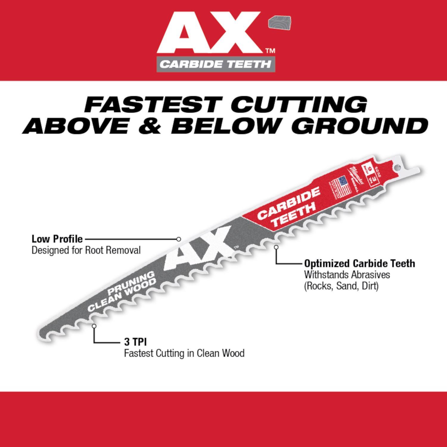 Milwaukee Packout High Speed Steel Reciprocating Saw Blade Set 1 pk