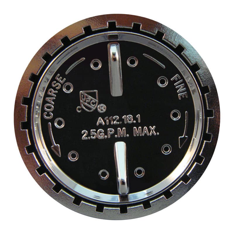 Ace Chrome Plastic 6 settings Adjustable Showerhead 1.5 gpm