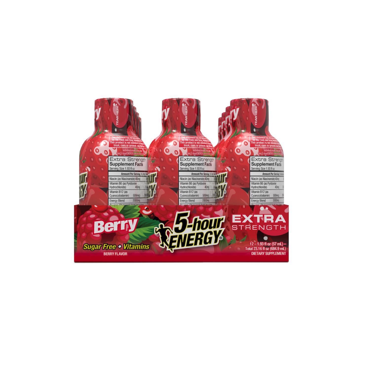 5-hour Energy Extra Strength Sugar Free Berry Energy Shot 1.93 oz