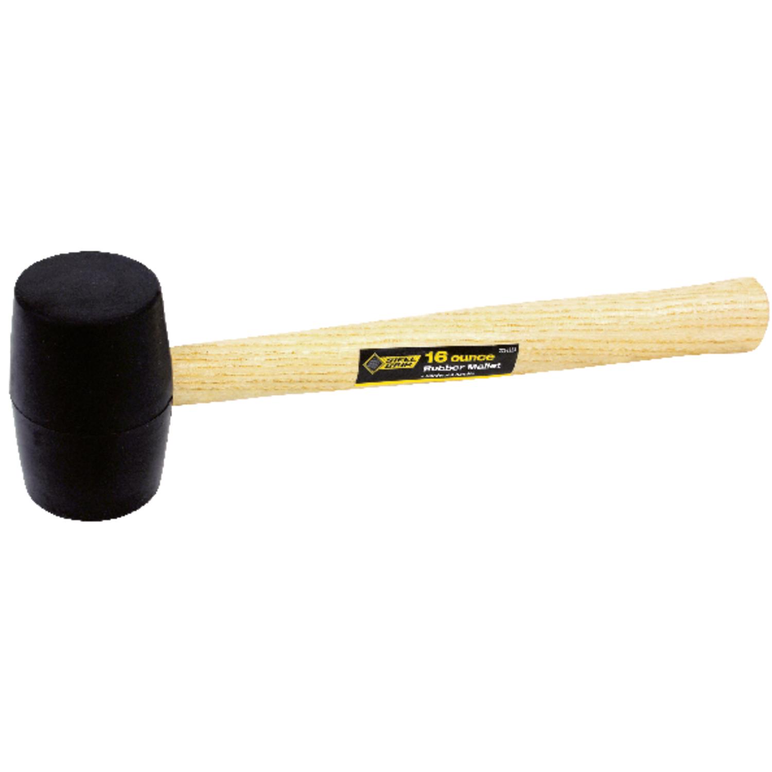 Steel Grip 16 oz Mallet Rubber Head Wood Handle