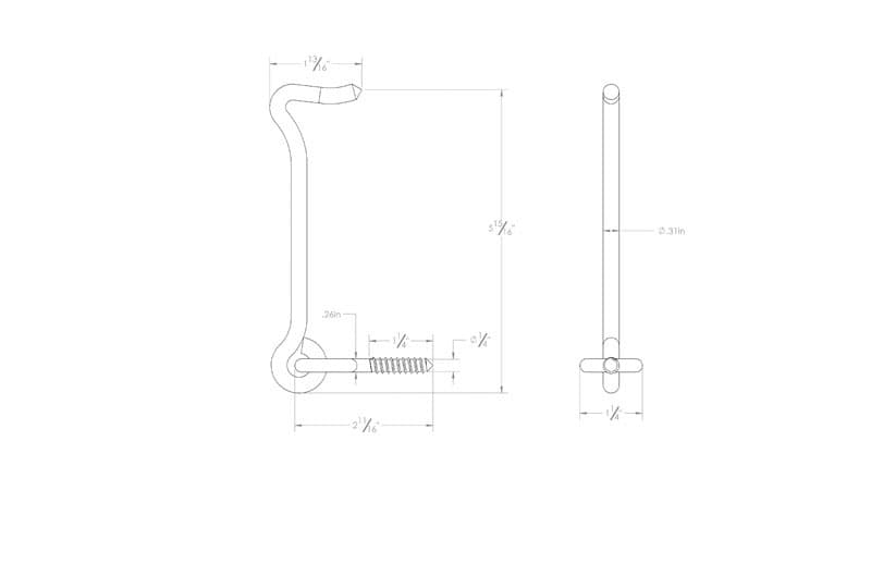 Ace 1 in. L Zinc Heavy Duty Gate Hook and Eye 1 pk