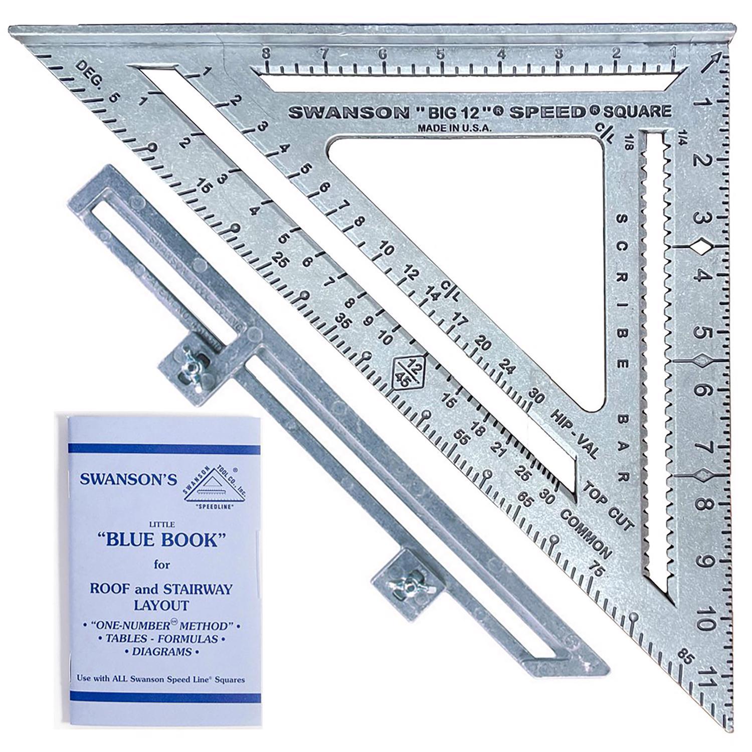 Swanson Speedlite 12 in. L X 1 in. H Aluminum Speed Square