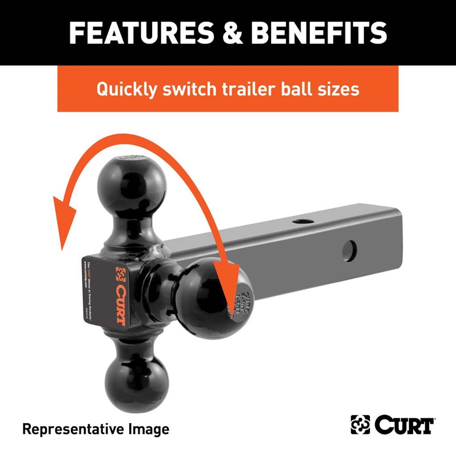 CURT Tri-Ball Mount