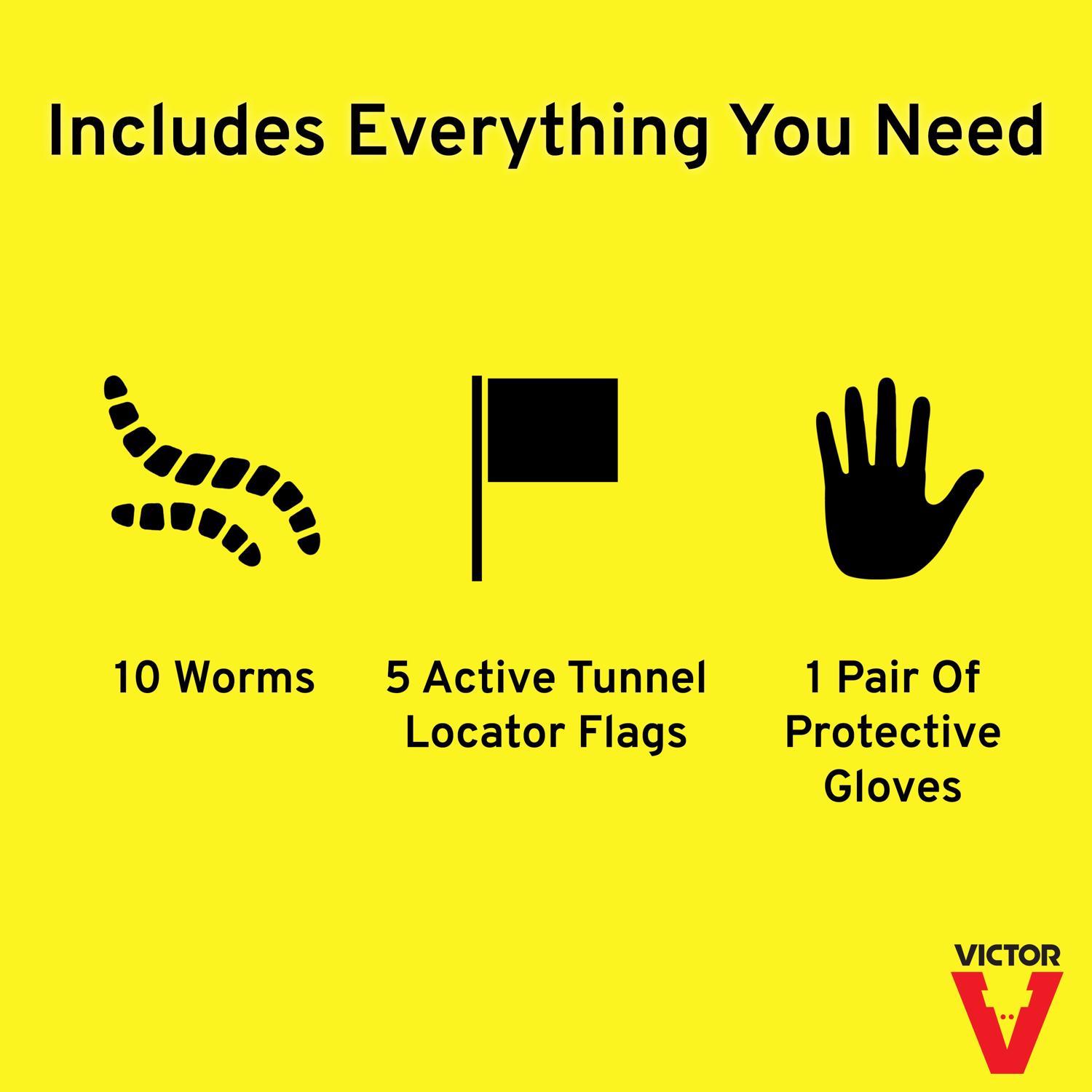 Victor Toxic Worm Bait Worms For Gophers and Moles 10 pk 10 pk
