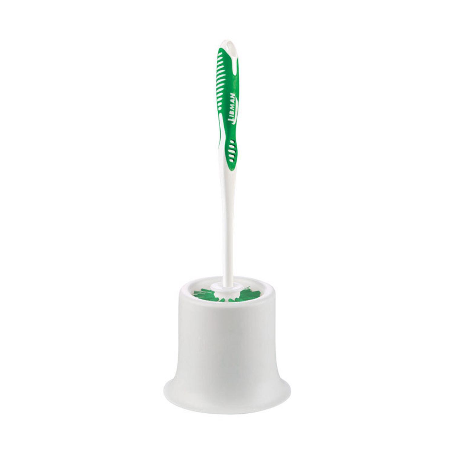 Libman 5.5 in. W Hard Bristle 14 in. Plastic/Rubber Handle Brush and Caddy