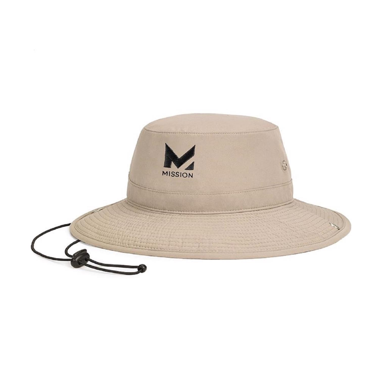 Mission Bucket Cooling Hat Khaki One Size Fits Most