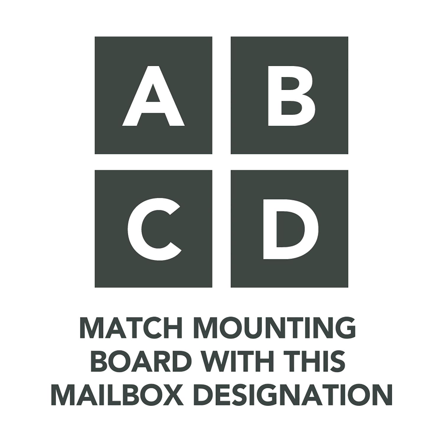 Architectural Mailboxes Black Steel Mailbox Mounting Board.060 Ga. 12.875 in. L