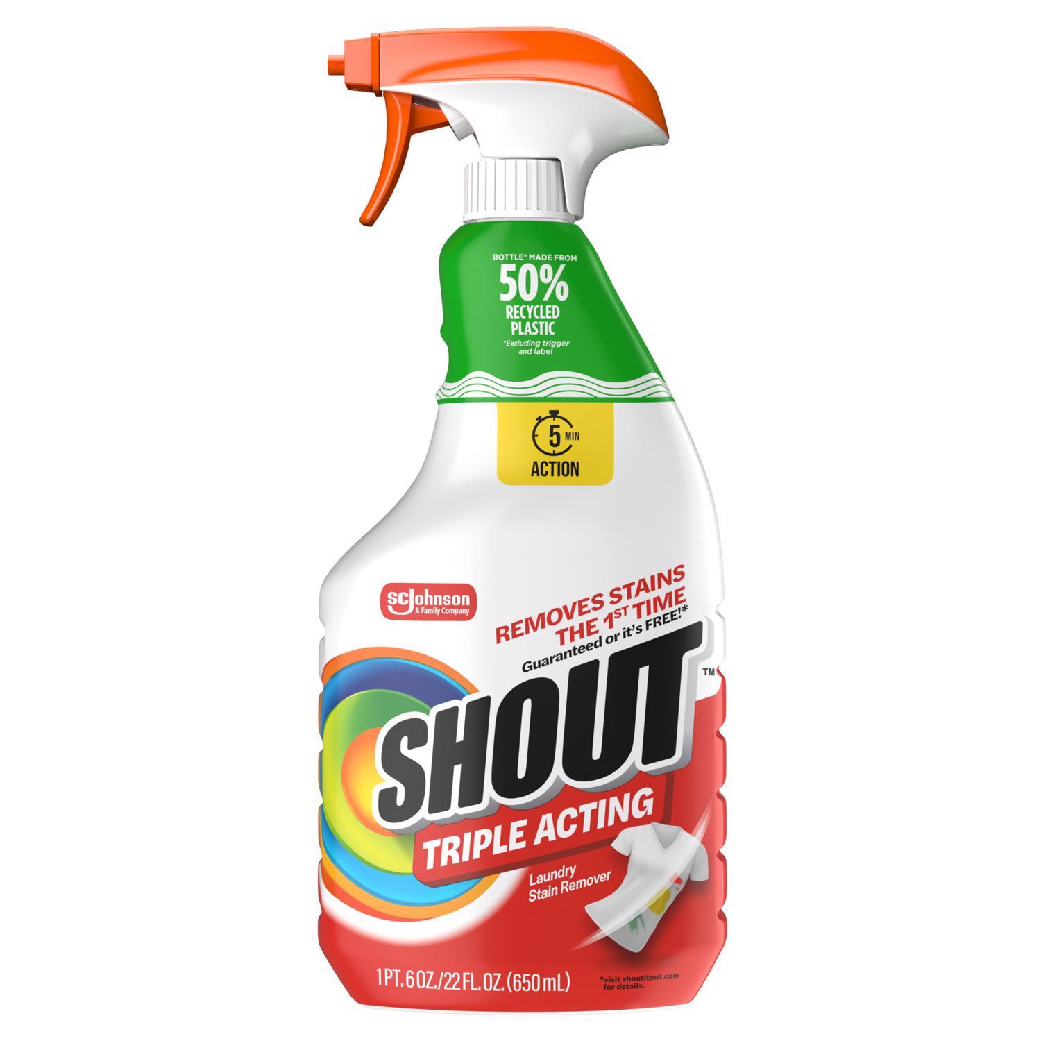 Shout No Scent Laundry Stain Remover 22 oz Liquid