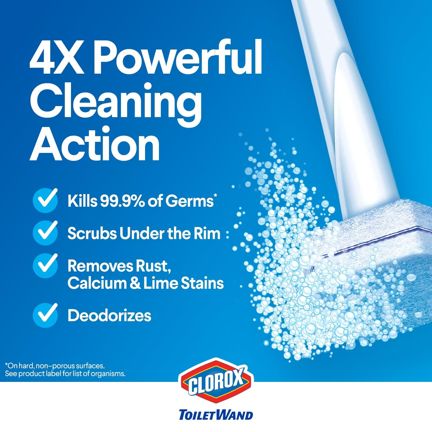 Clorox No Scent Toilet Wand Refill Heads 1.74 oz Cloth