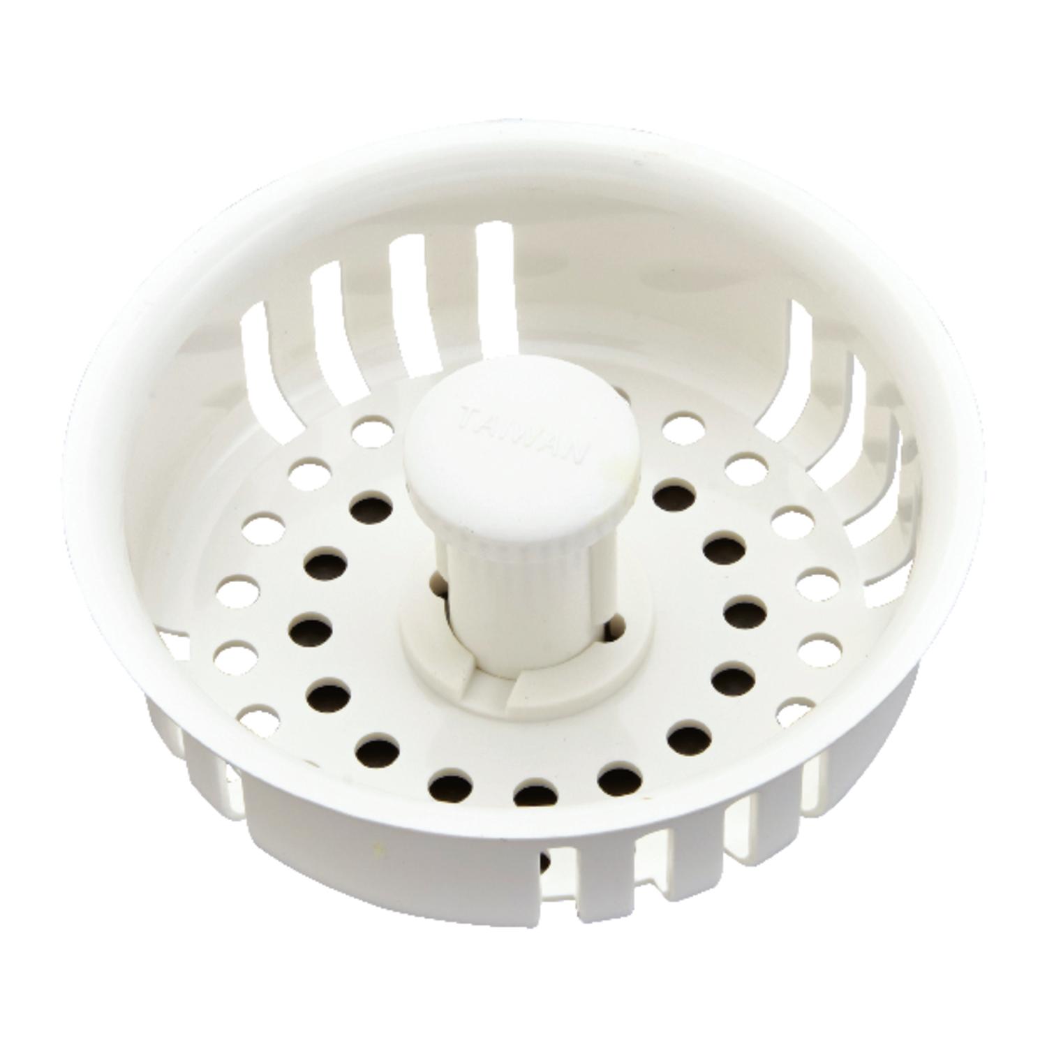 Ace 3-1/2 in. D White Plastic Replacement Strainer Basket