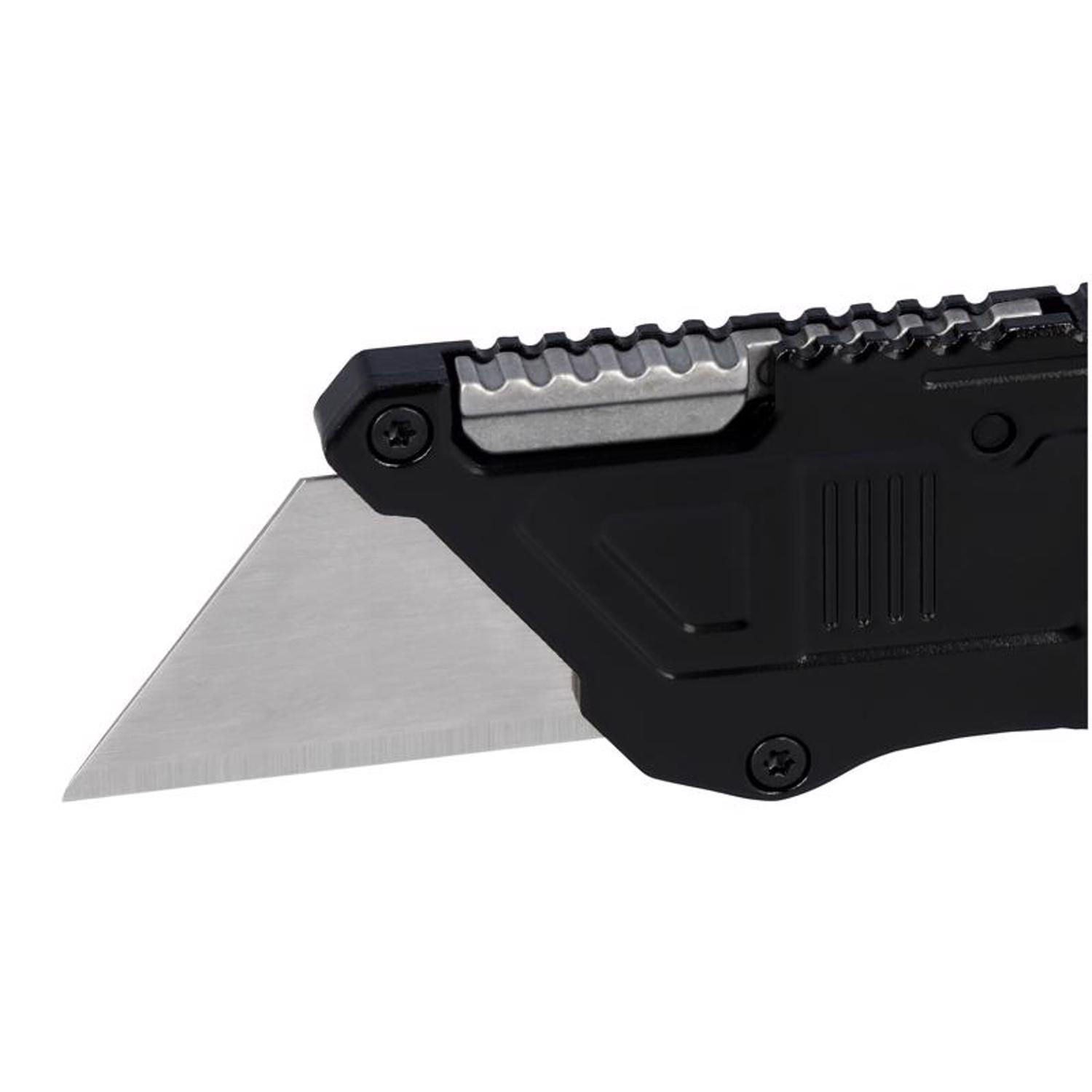 DeWalt Press and Flip Compact Utility Knife Black/Yellow 1 pc