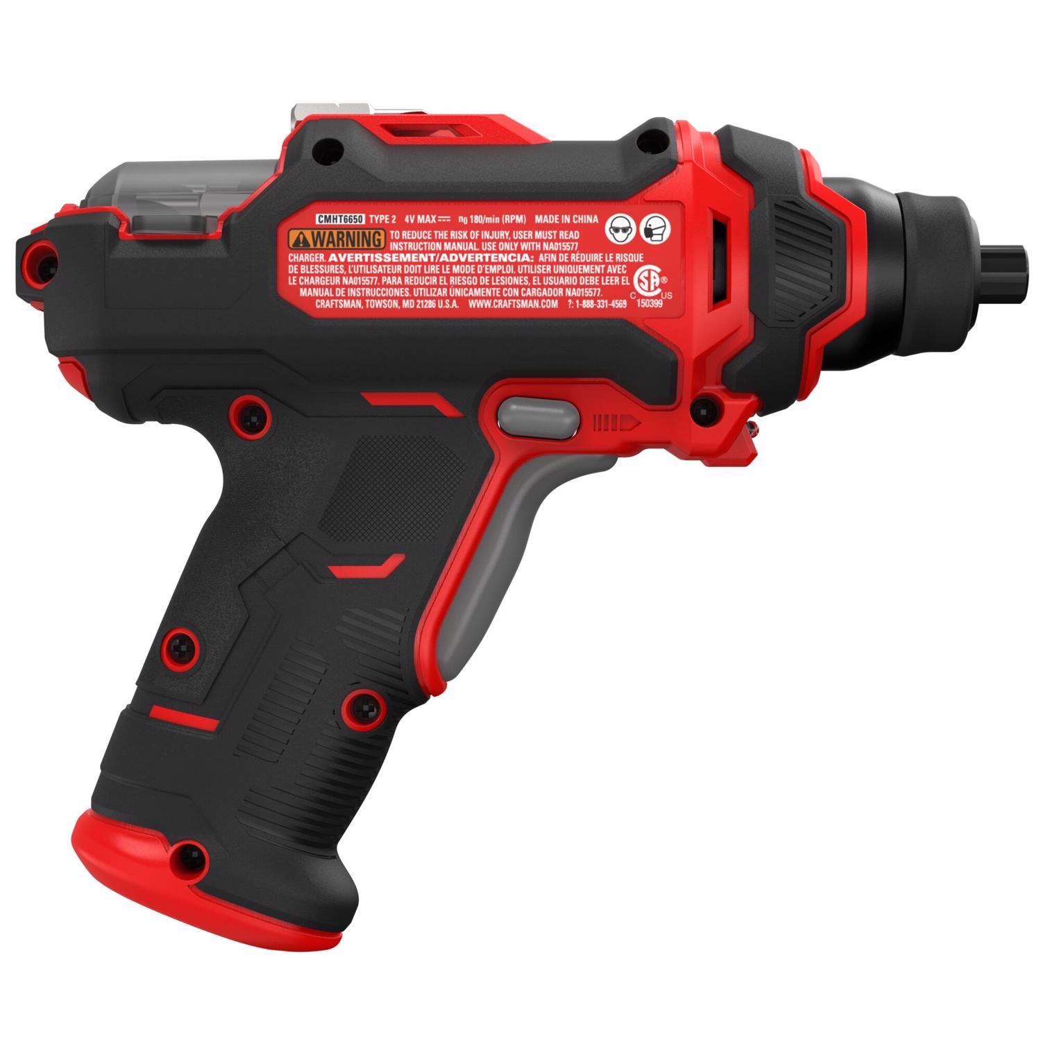 CRAFTSMAN 4V MAX Cordless Powered Screwdriver Kit (Battery & Charger)