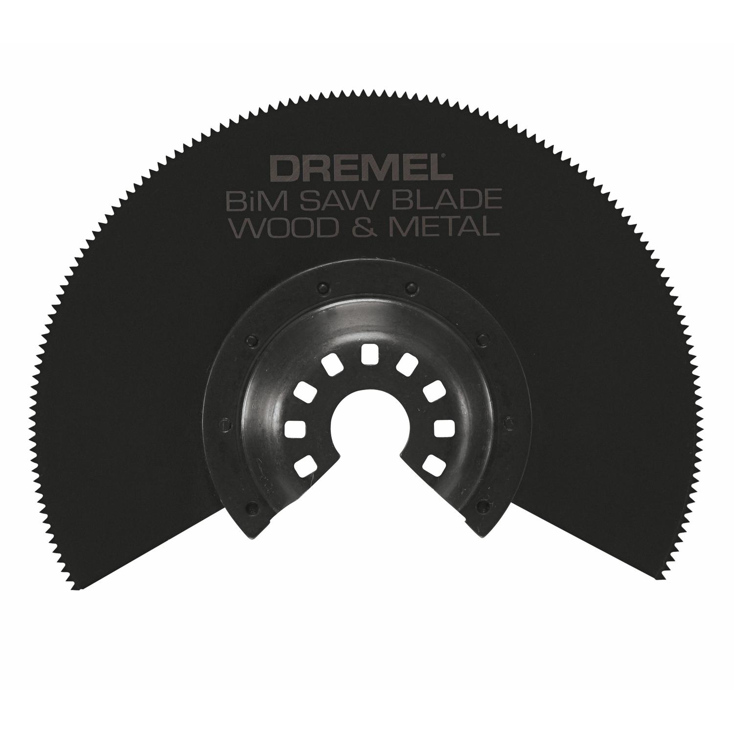 Dremel Multi-Max 3.375 in. X 3 in. L Bi-Metal Half-Moon Drywall Saw Blade 1 pk