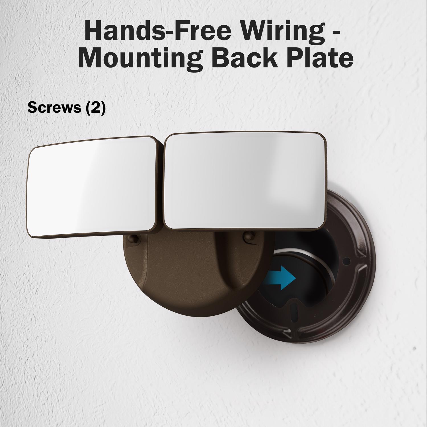 Feit LED Dusk to Dawn Hardwired LED Bronze Security Floodlight